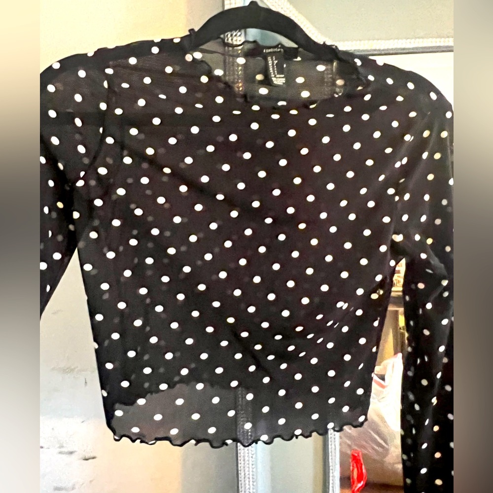 See through polka dot pelpum